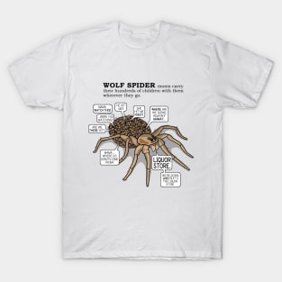 Wolf Spider Mom by Zoodraws T-Shirt